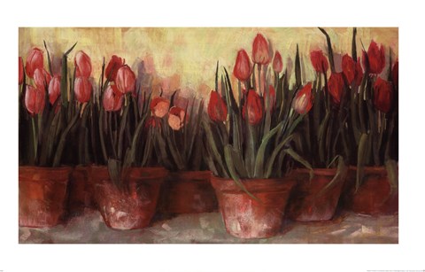Framed Patty&#39;s Tulips Print