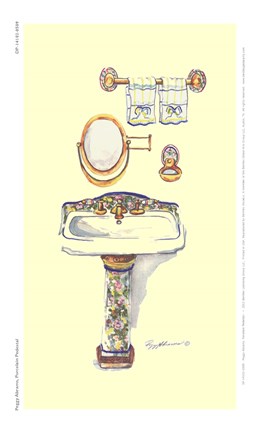 Framed Porcelain Pedestal Print