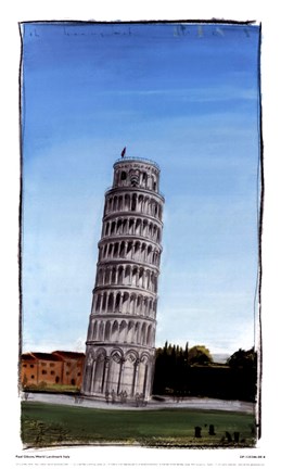 Framed World Landmark Italy Print