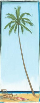 Framed Seaside Coconut Tree Print