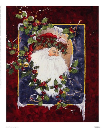 Framed Santa's Portrait Print