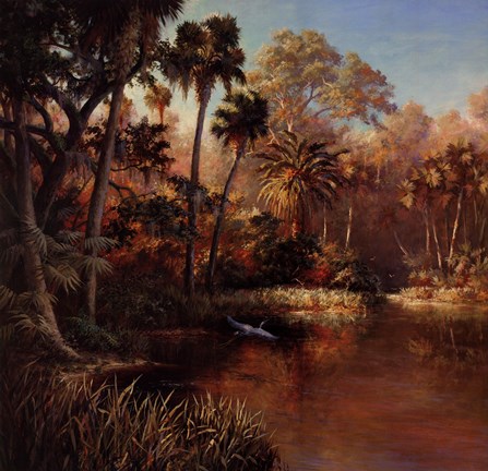 Framed Myakka Sunset Print