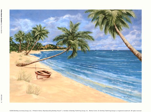 Framed Palm Beach Garden I Print