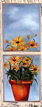 Framed Antique Window II Print