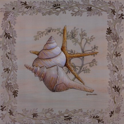 Framed Pastel Shell II Print