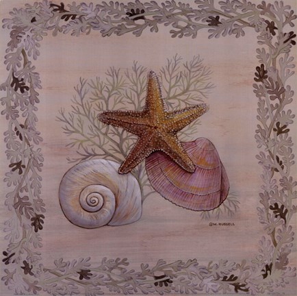 Pastel Shell III Fine Art Print by Wendy Russell at FulcrumGallery.com