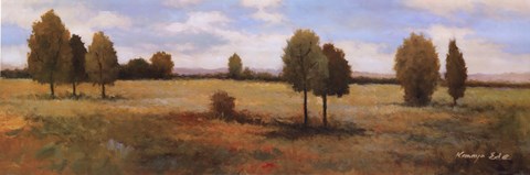 Framed Valley Of Gold II Print