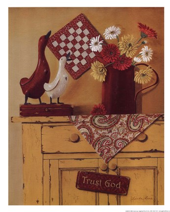 Framed Trust God Print