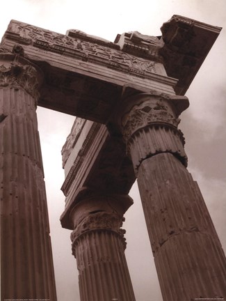 Framed Ancient Pillars Print