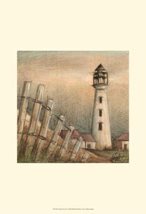 Framed Coastal View II Print