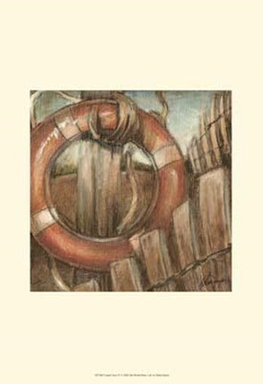 Framed Coastal View IV Print