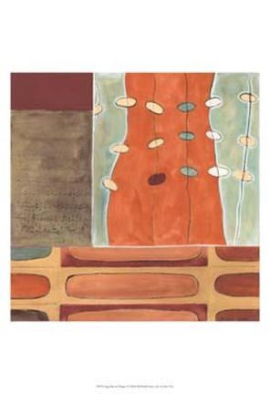 Framed Egg Hunt In Orange I Print