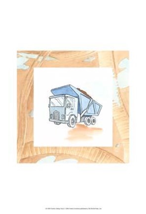 Framed Charlie&#39;s Dumptruck Print