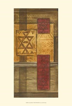 Framed Grasslands Batik I Print