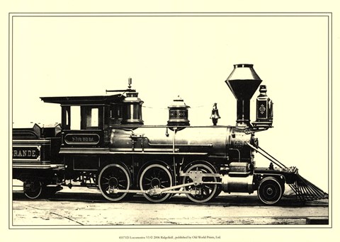 Framed Locomotive VI Print