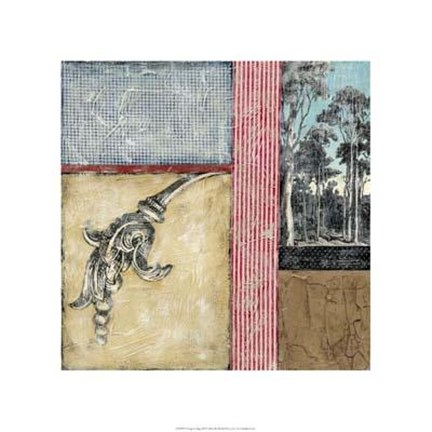 Framed Vintage Collage III Print