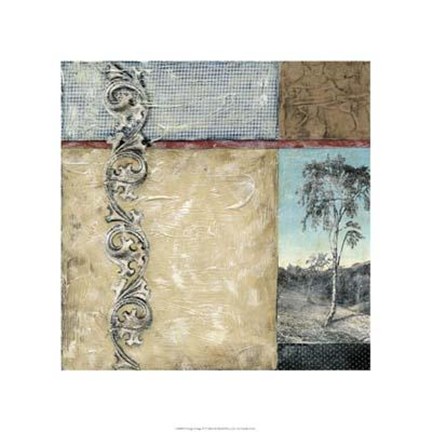 Framed Vintage Collage IV Print