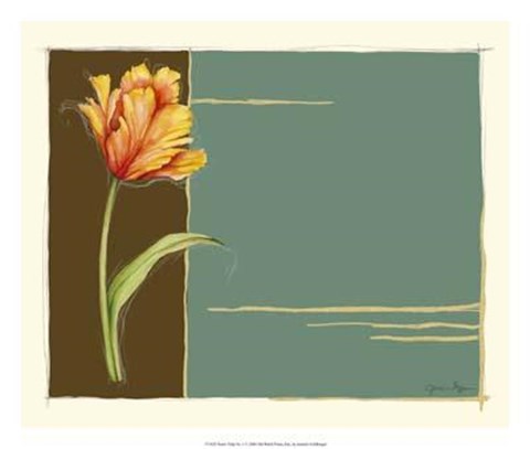 Framed Parrot Tulip No 1 Print