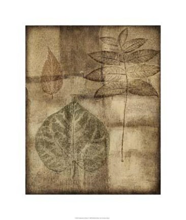 Framed Impressed On Patina I Print