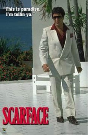 Framed Scarface Paradise Print