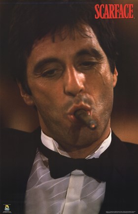 Framed Scarface Portrait Print