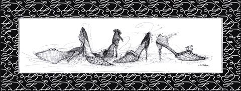 Framed Party Line Print