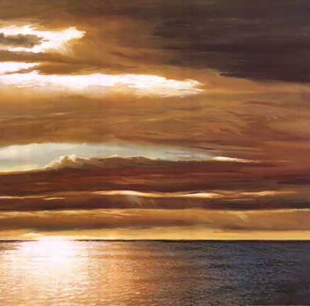 Framed Reflections on the Sea II Print