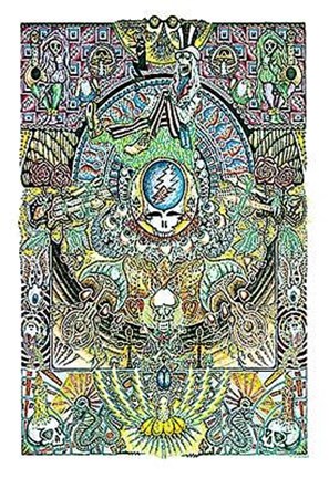 Framed Grateful Dead - Psychedelic (Mural) Print