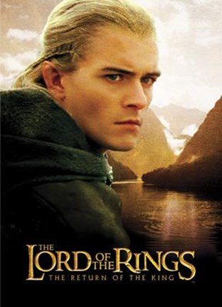 Framed Lord Of The Rings - Legolas (Mural) Print