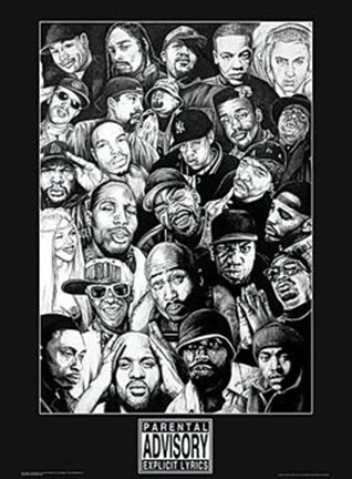 Framed Rap Gods (Mural) Print