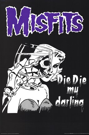Framed Misfits-Die Die My Darling Print