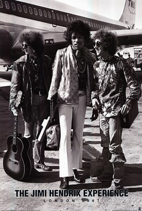 Framed Jimi Hendrix-London 1967 Print