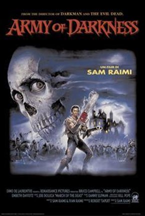 Framed Army of Darkness-Skull Print