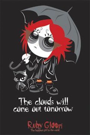Framed Ruby Gloom-The Clouds Print