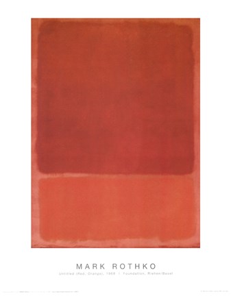 Framed Untitled (Red, Orange) Print