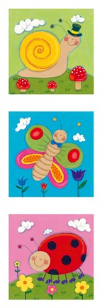 Framed Garden Party I Print