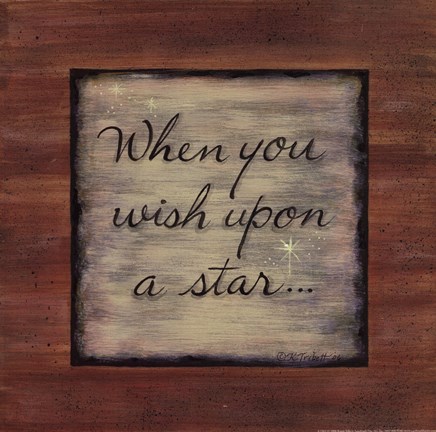 Framed Wish Upon a Star Print