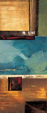 Framed World View I Print