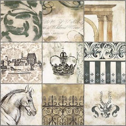 Framed Baroque II Print