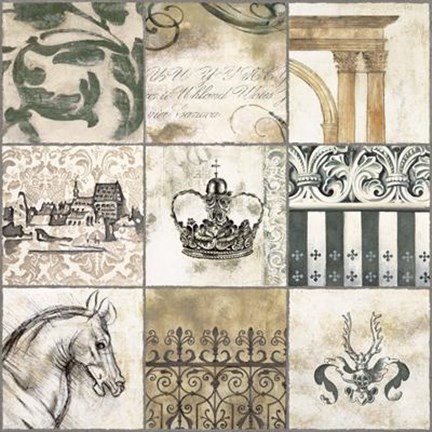 Framed Baroque II Print