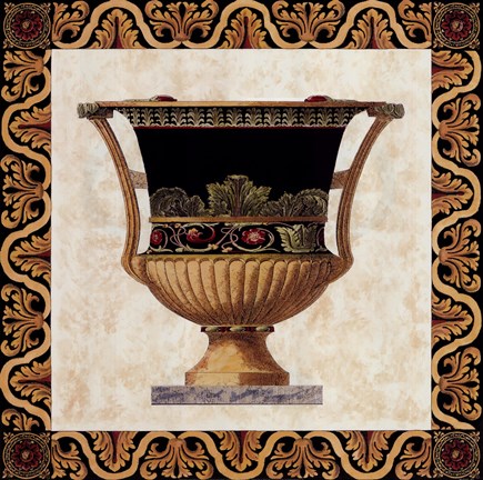 Framed Roman Urn II Print