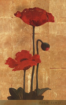 Framed Golden Poppy II Print