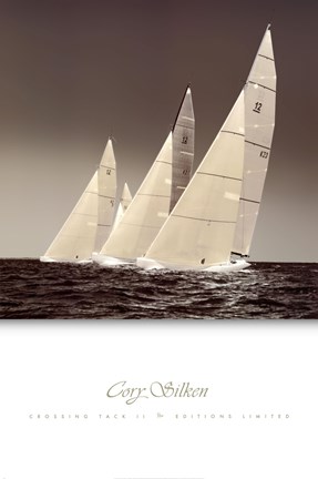 Framed Crossing Tack II Print