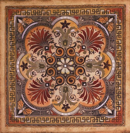 Framed Italian Tile I Print