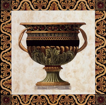 Framed Roman Urn I Print