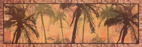 Framed Transparent Palms I Print
