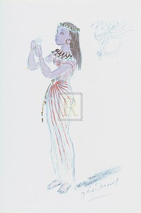 Framed Designs for Cleopatra XXIV Print