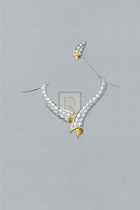 Framed Jewellery Designs XIII Print