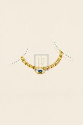 Framed Jewellery Designs XVIII Print