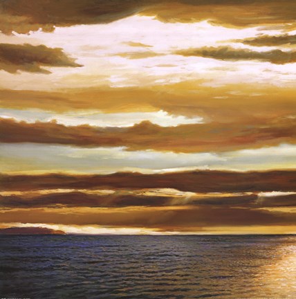 Framed Reflections on the Sea I Print